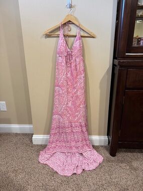 Hollister Asymmetrical Hem Halter Dress, Size Small, NWT, Pink